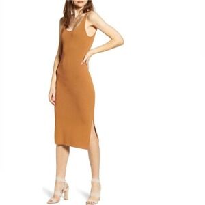 Leith Tan Midi Dress